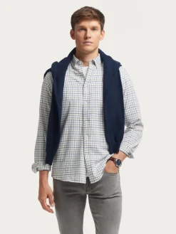 Franela-Alvaro Moreno CAMISA FLANNEL CHECKS Azul Marino