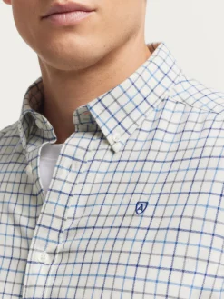 Franela-Alvaro Moreno CAMISA FLANNEL CHECKS Azul Marino