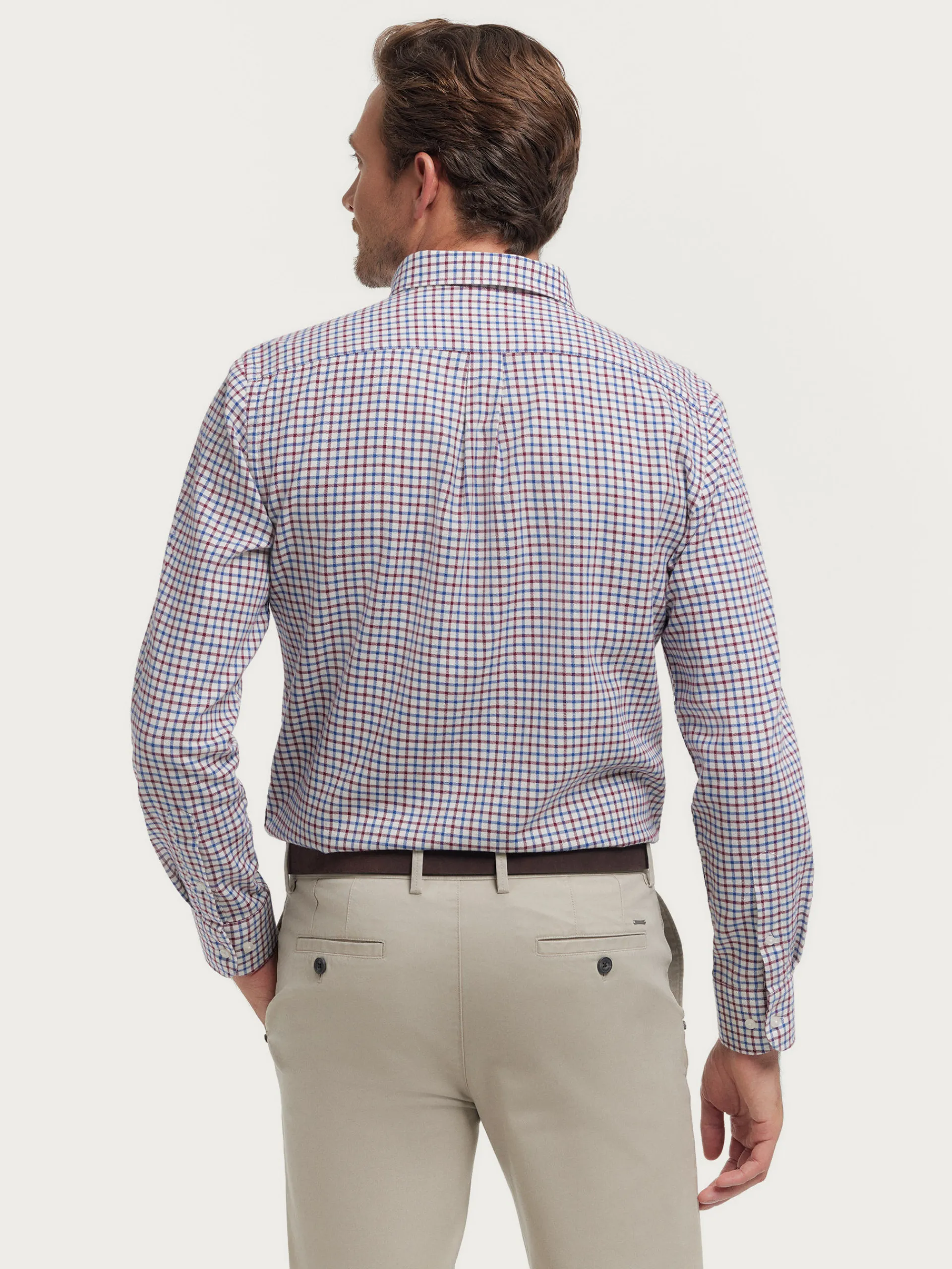 Franela-Alvaro Moreno CAMISA FLANNEL CHECKS Burdeos