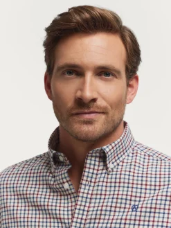 Franela-Alvaro Moreno CAMISA FLANNEL CHECKS Burdeos