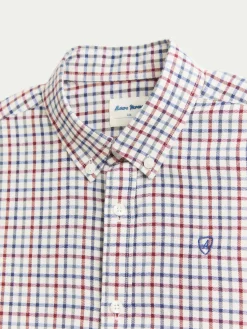 Camisas-Alvaro Moreno CAMISA FLANNEL CHECKS KIDS Burdeos