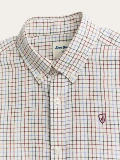 Camisas-Alvaro Moreno CAMISA FLANNEL CHECKS KIDS Burdeos