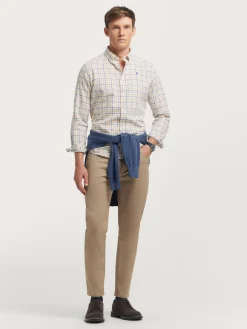 Franela-Alvaro Moreno CAMISA FLANNEL CHECKS Naranja