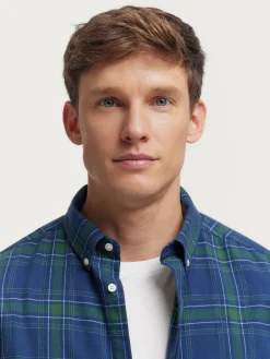 Franela-Alvaro Moreno CAMISA FLANNEL TARTAN Verde