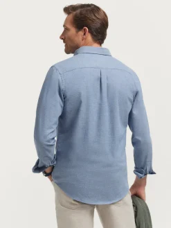 Franela-Alvaro Moreno CAMISA FLANNEL TWILL Azul