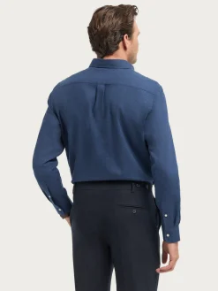 Franela-Alvaro Moreno CAMISA FLANNEL TWILL Azul Marino