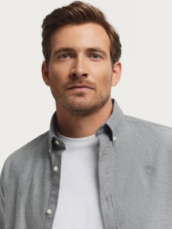 Franela-Alvaro Moreno CAMISA FLANNEL TWILL Gris