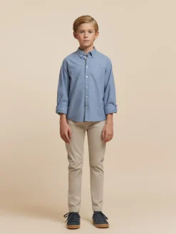 Camisas-Alvaro Moreno CAMISA FLANNEL TWILL KIDS Azul