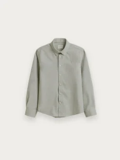 Camisas-Alvaro Moreno CAMISA FLANNEL TWILL KIDS Verde