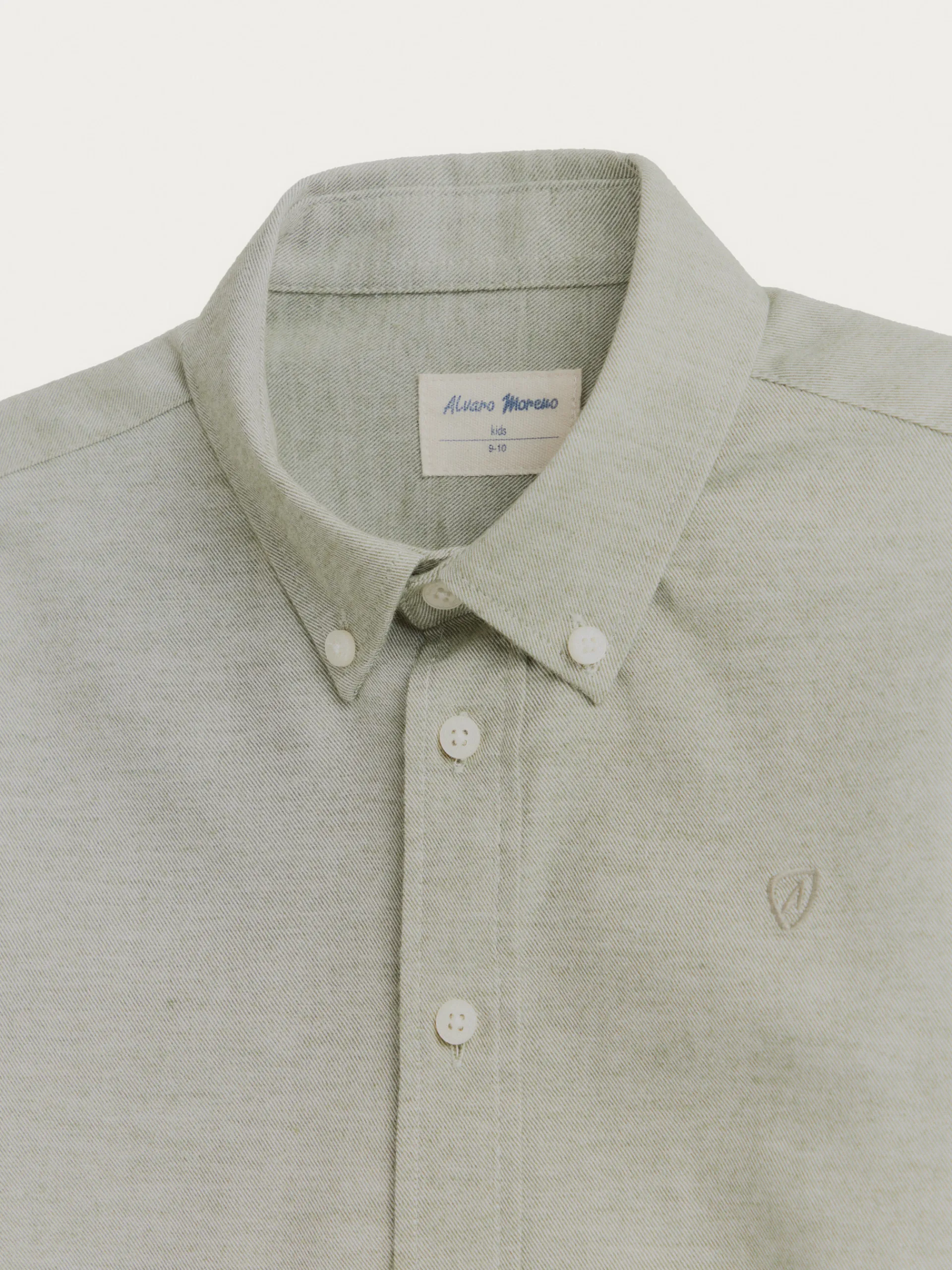 Camisas-Alvaro Moreno CAMISA FLANNEL TWILL KIDS Verde