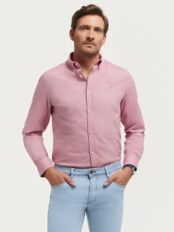 Franela-Alvaro Moreno CAMISA FLANNEL TWILL Rosa