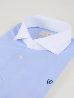 Camisas Vestir|Camisas Vestir-Alvaro Moreno CAMISA MICRO C. BLANCO Celeste