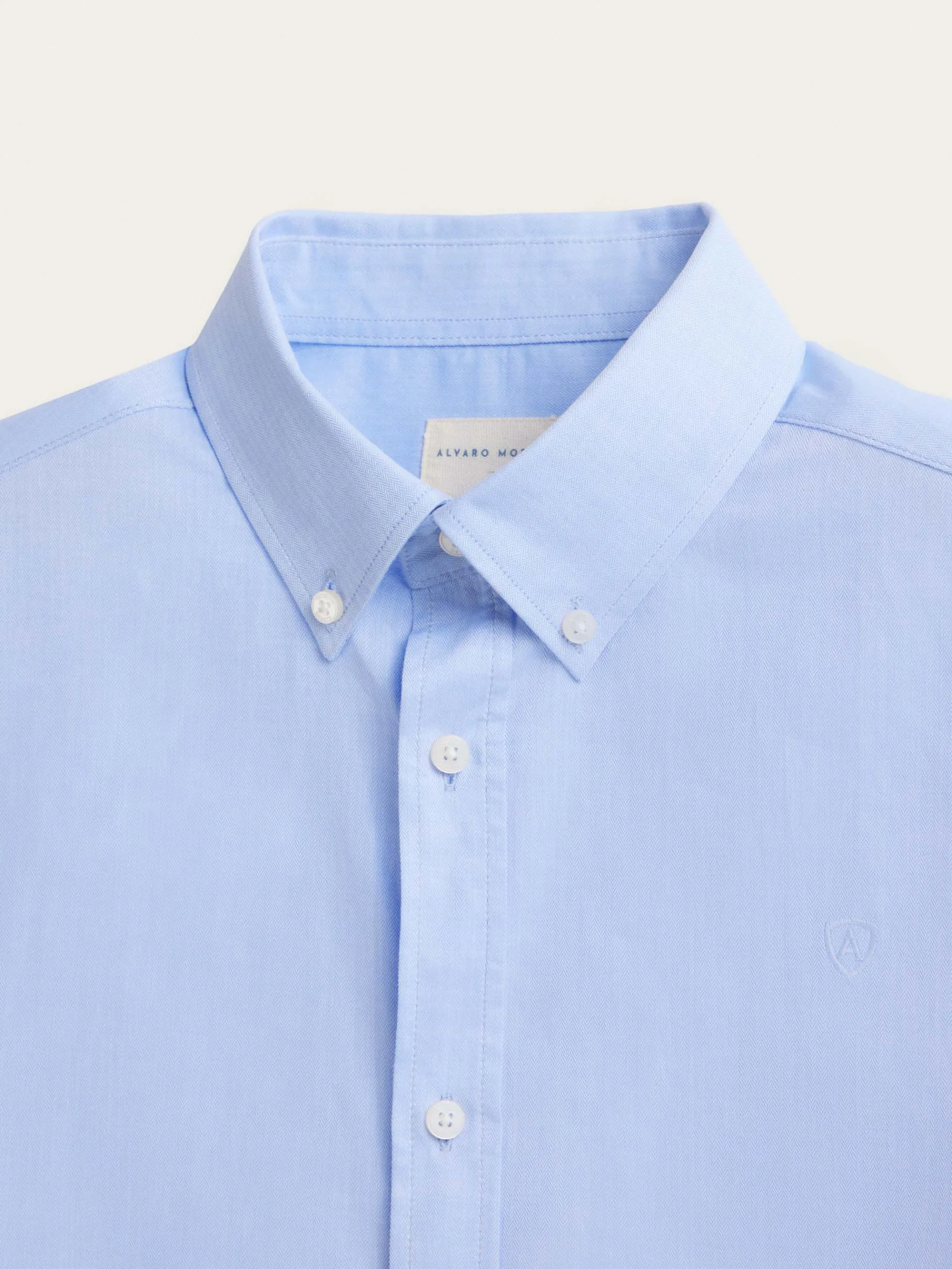 Casual-Alvaro Moreno CAMISA MICROESPIGA Celeste