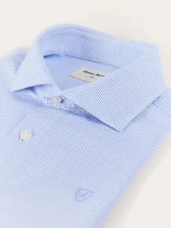 Trajes - Vestir|Camisas-Alvaro Moreno CAMISA MICROESTRUCTURA KIDS Celeste