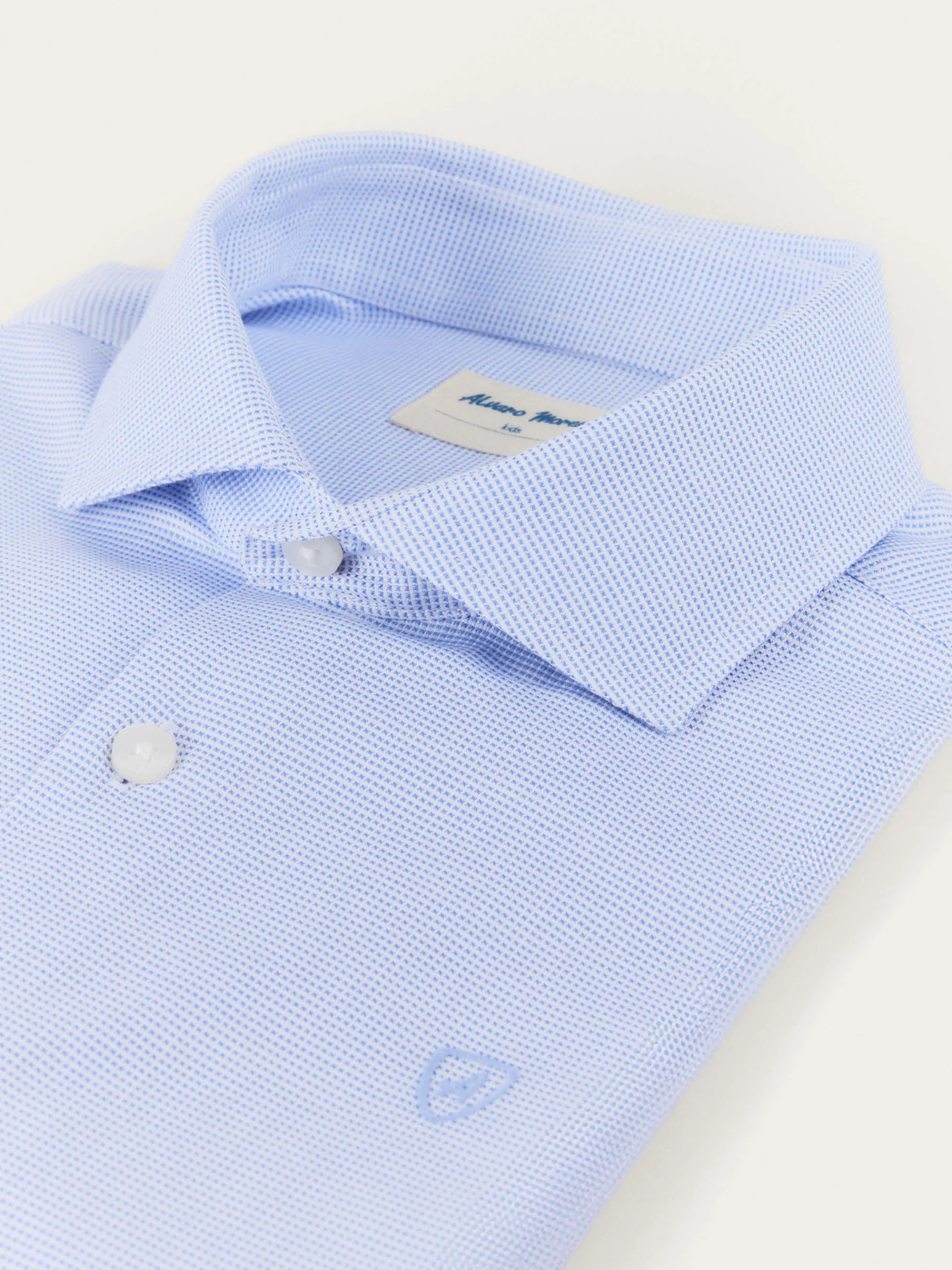 Trajes - Vestir|Camisas-Alvaro Moreno CAMISA MICROESTRUCTURA KIDS Celeste