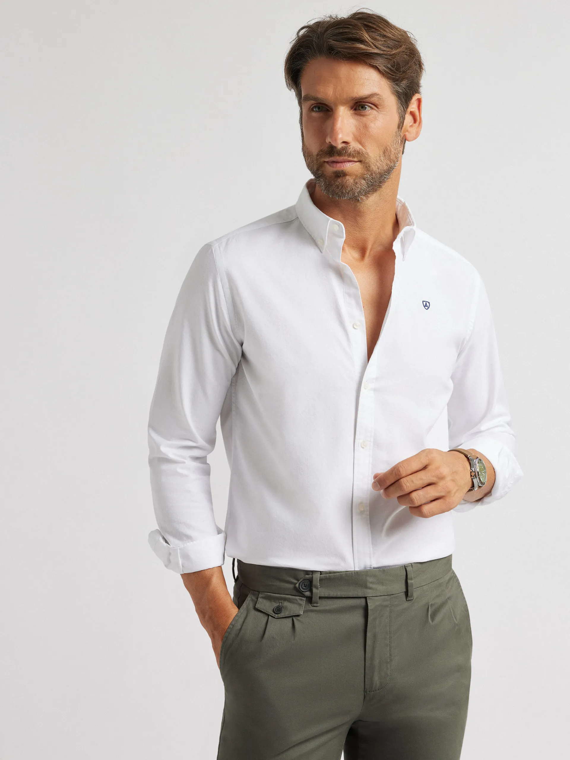 Oxford-Alvaro Moreno CAMISA OXFORD BASIC Blanco