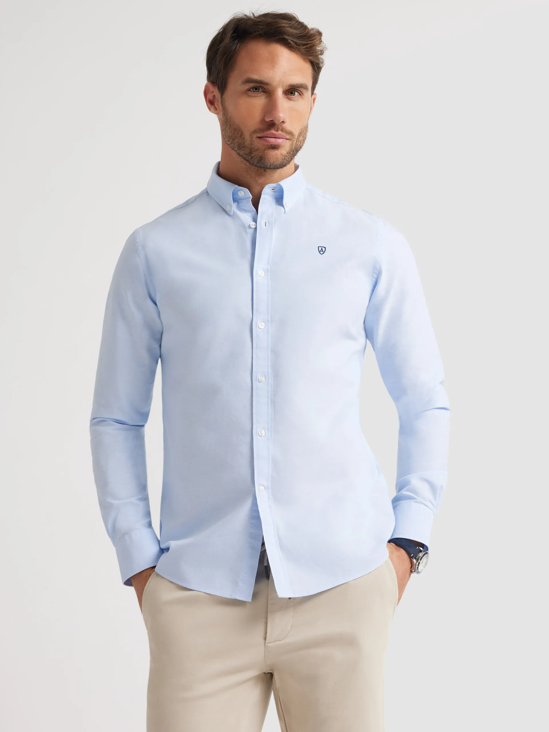 Oxford-Alvaro Moreno CAMISA OXFORD BASIC Celeste