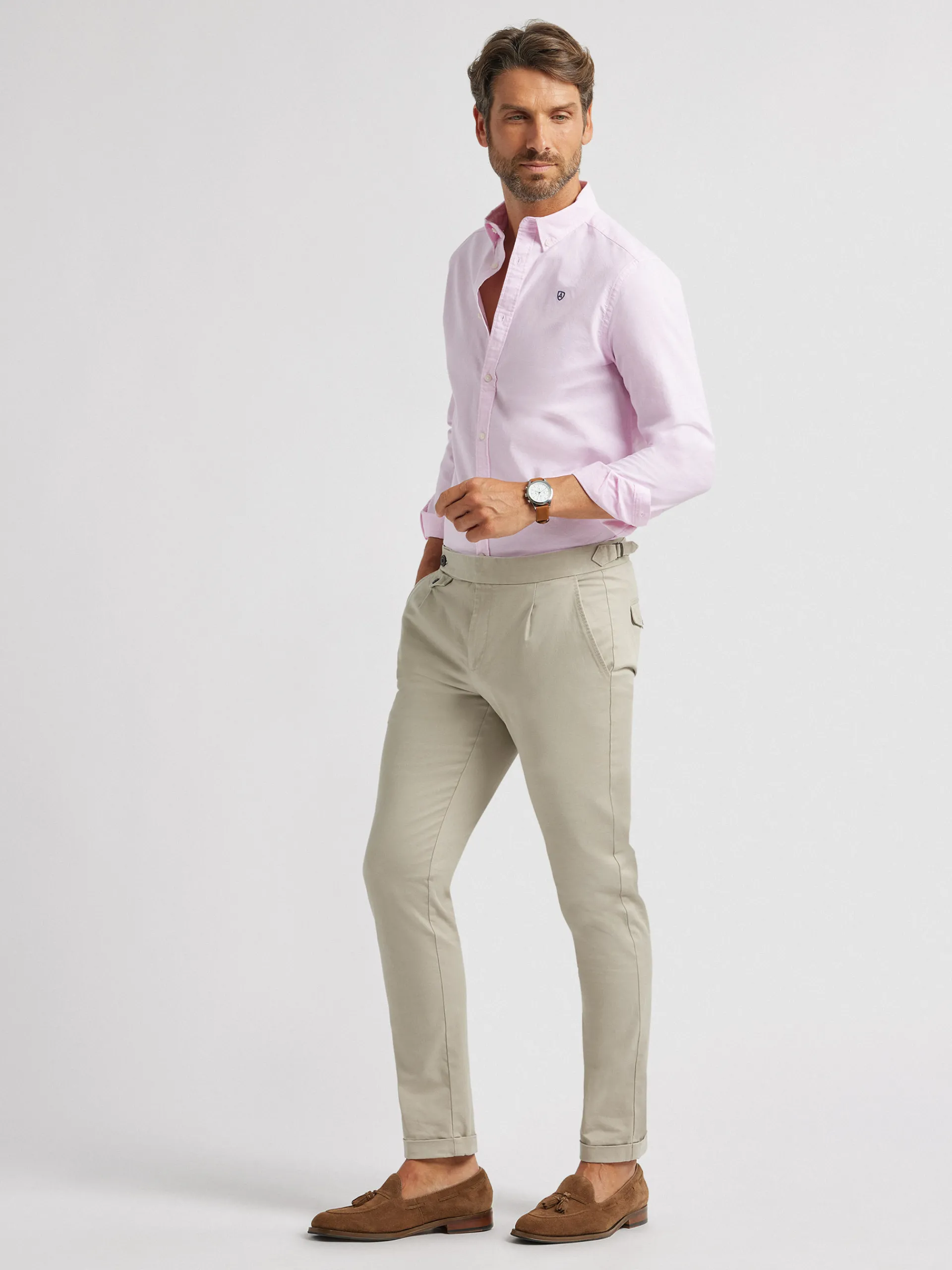 Oxford-Alvaro Moreno CAMISA OXFORD BASIC Rosa