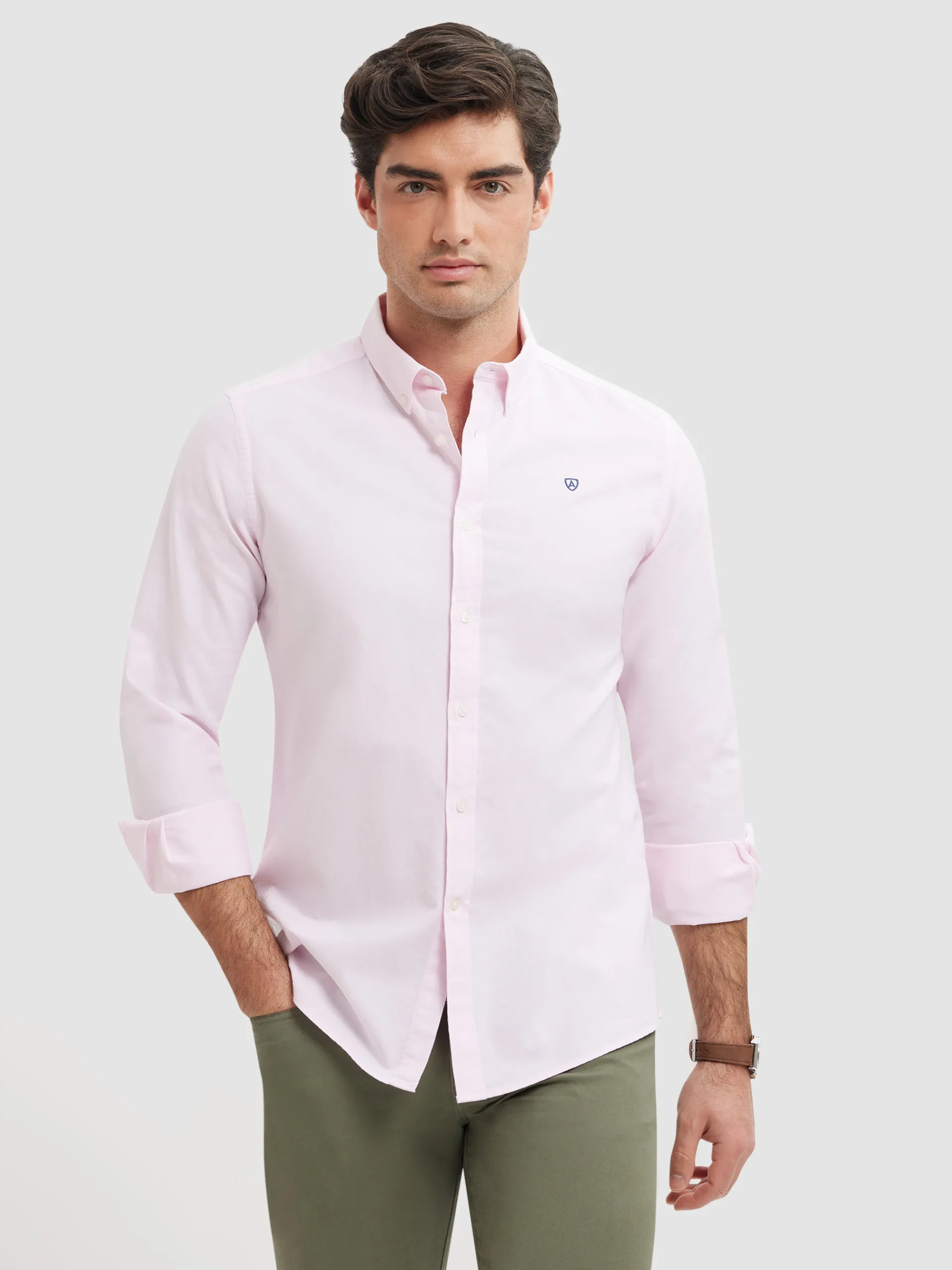 Oxford-Alvaro Moreno CAMISA OXFORD BASIC Rosa