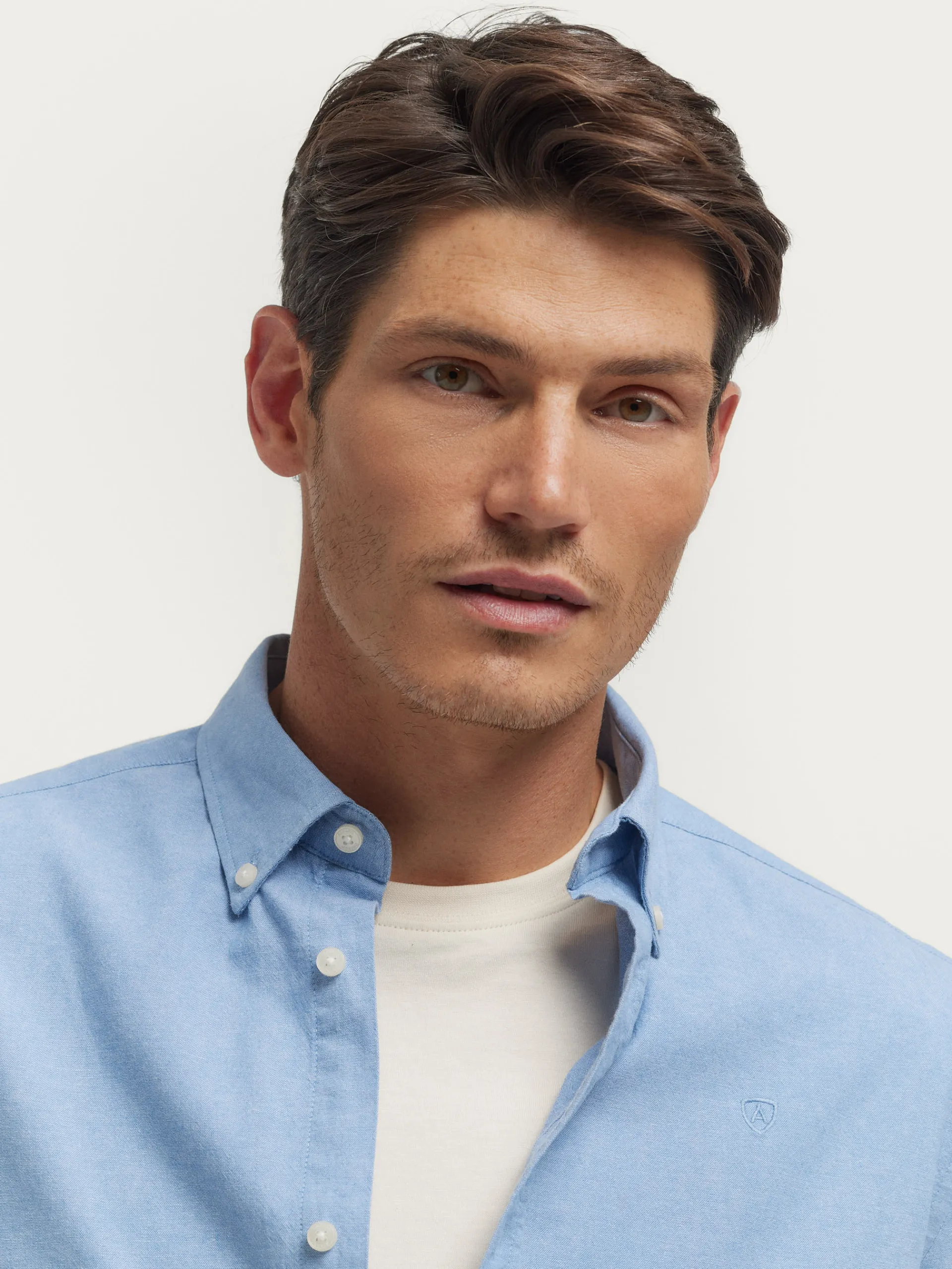 Oxford-Alvaro Moreno CAMISA OXFORD CHAMBRAY Celeste