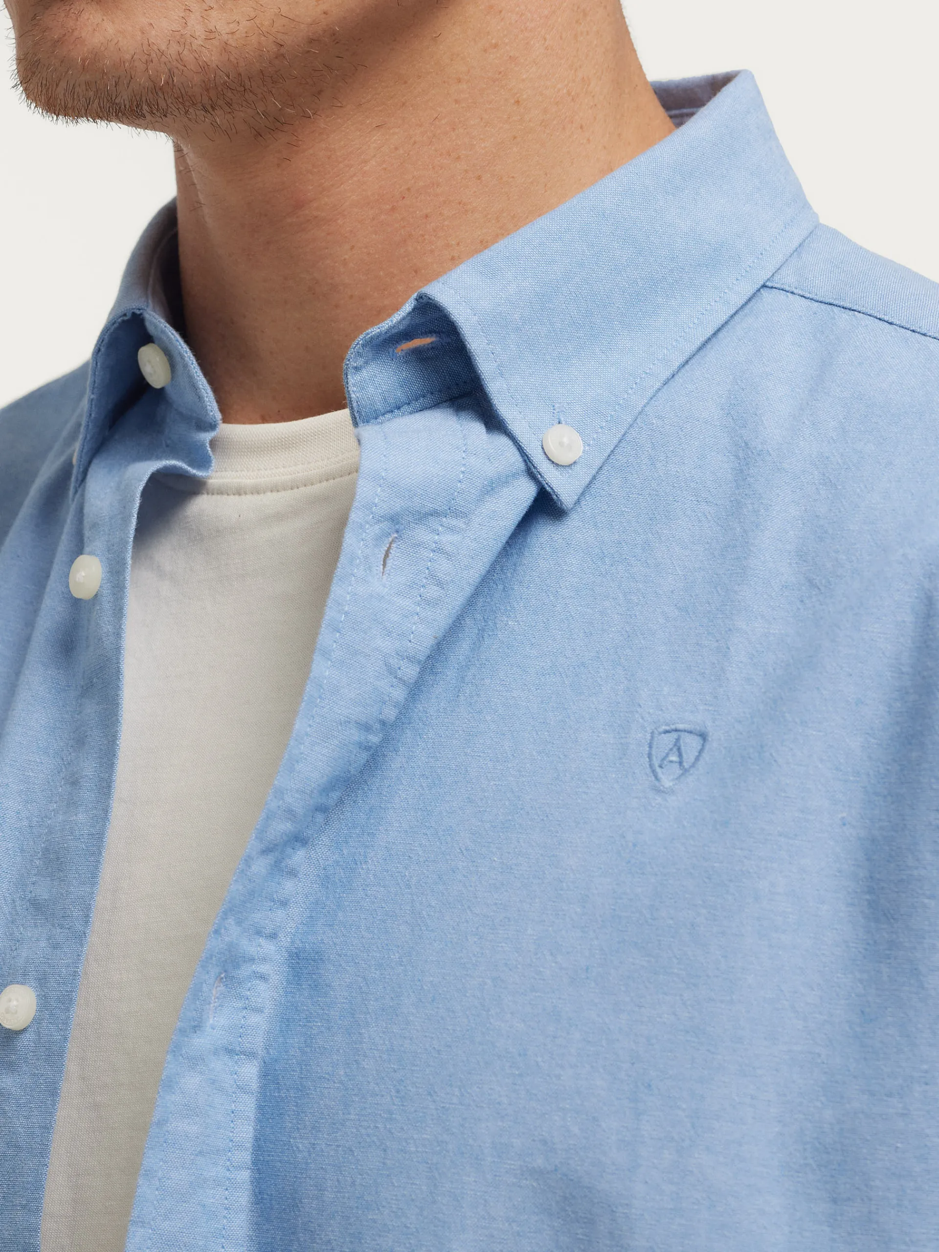 Oxford-Alvaro Moreno CAMISA OXFORD CHAMBRAY Celeste