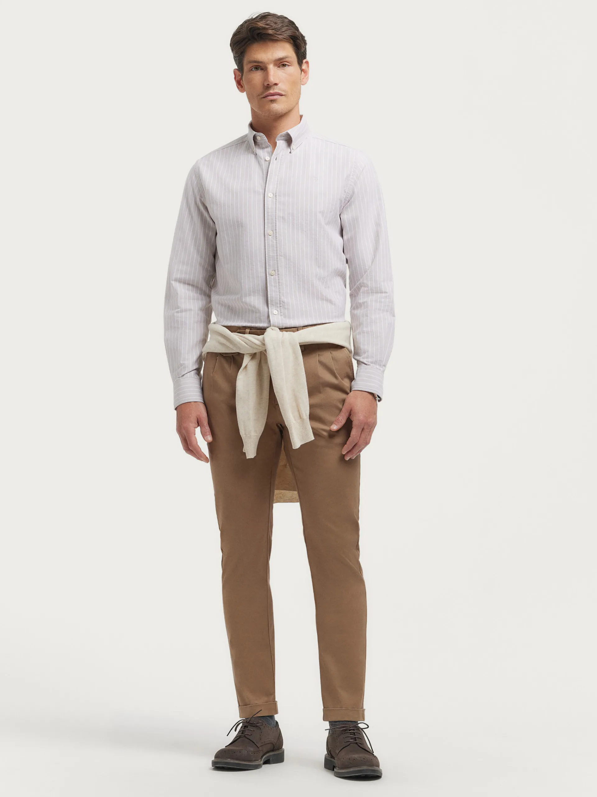 Oxford-Alvaro Moreno CAMISA OXFORD CLUB Beige