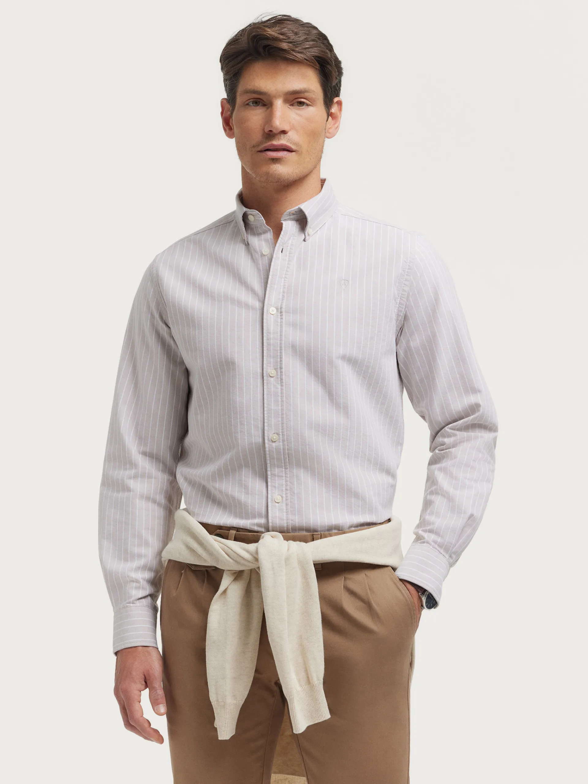 Oxford-Alvaro Moreno CAMISA OXFORD CLUB Beige