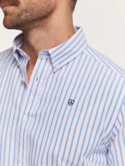 Oxford-Alvaro Moreno CAMISA OXFORD FANCY STR Azul