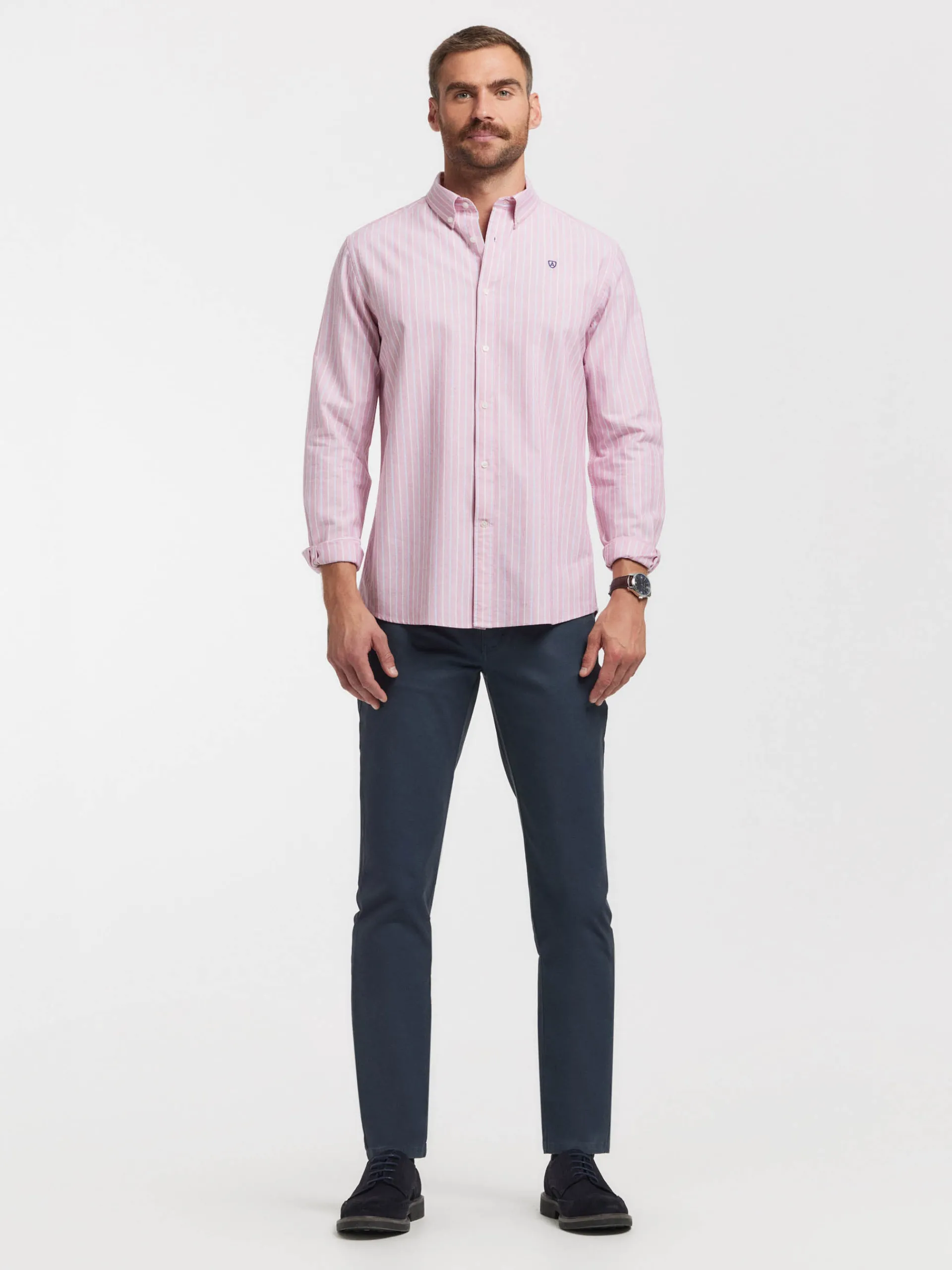Oxford-Alvaro Moreno CAMISA OXFORD FANCY STR Rojo