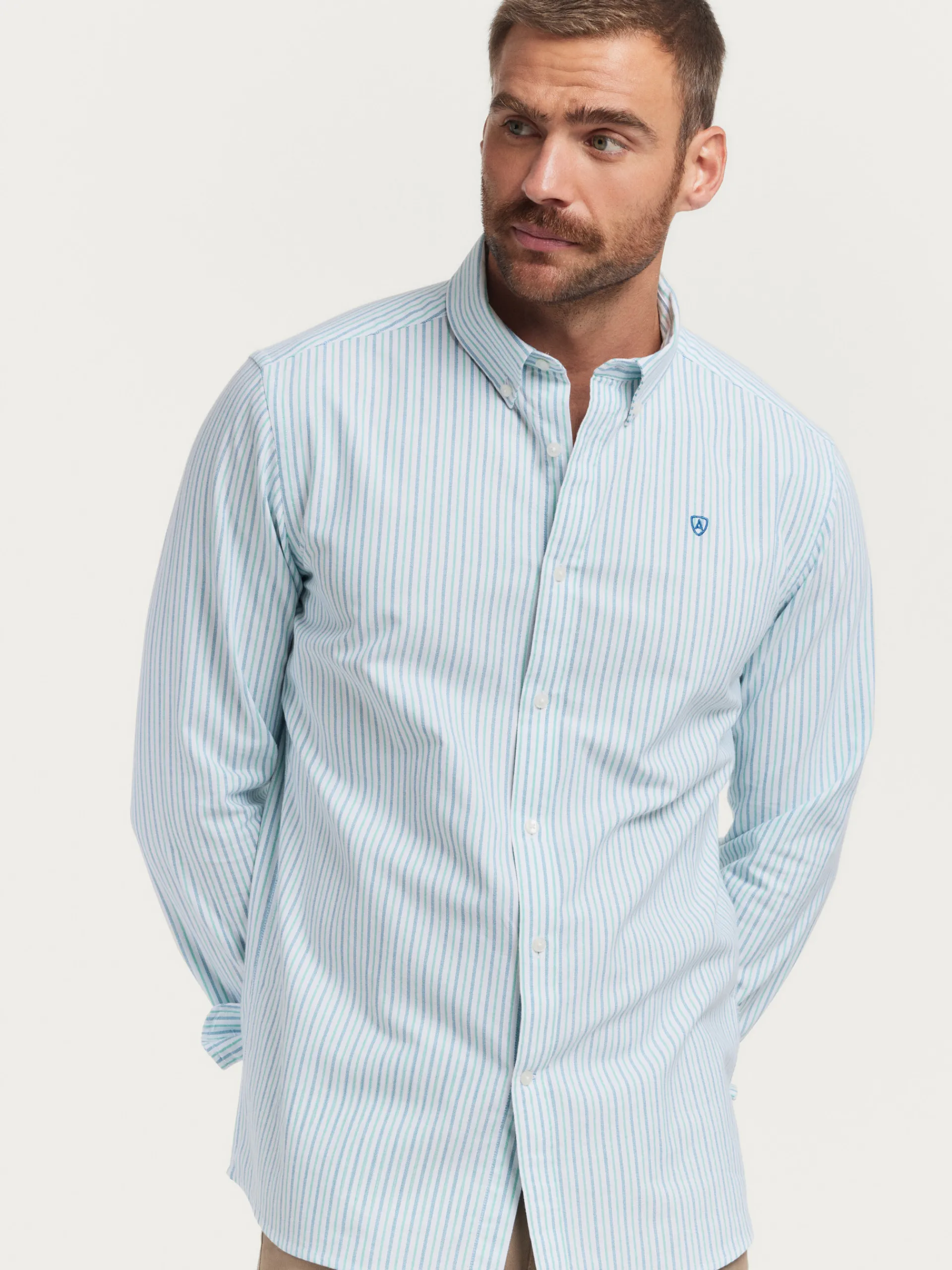 Oxford-Alvaro Moreno CAMISA OXFORD FANCY STR Verde