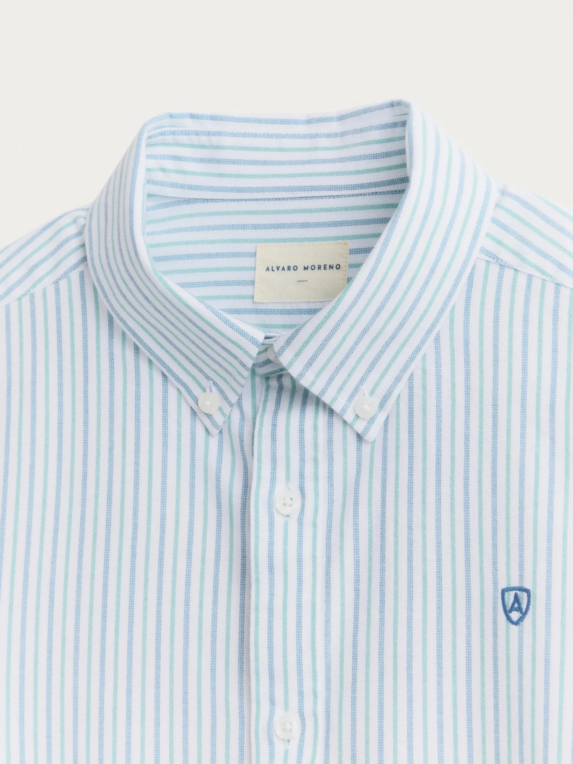 Oxford-Alvaro Moreno CAMISA OXFORD FANCY STR Verde