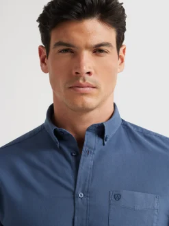 Oxford-Alvaro Moreno CAMISA OXFORD POCKET DYE Azul