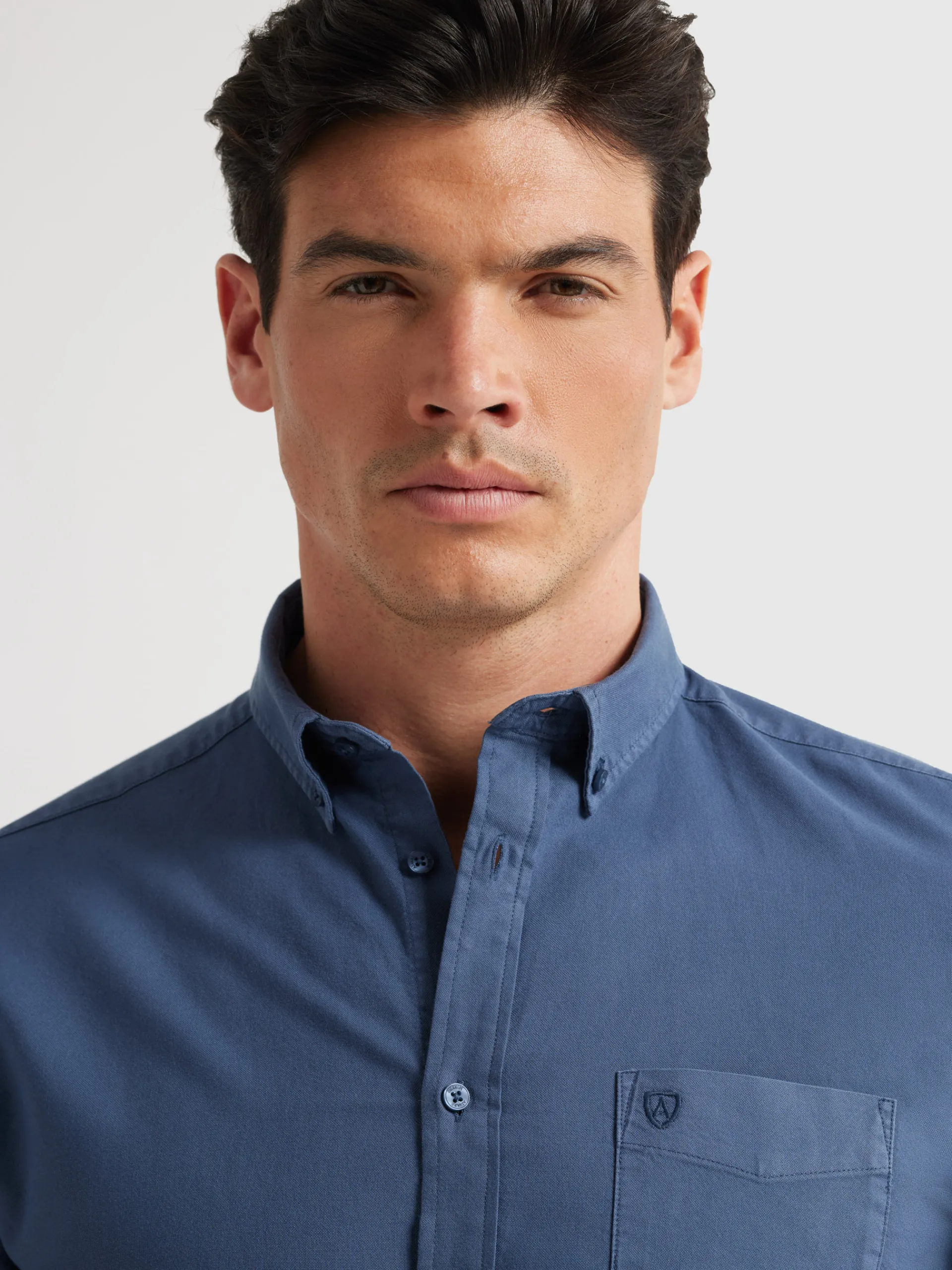 Oxford-Alvaro Moreno CAMISA OXFORD POCKET DYE Azul