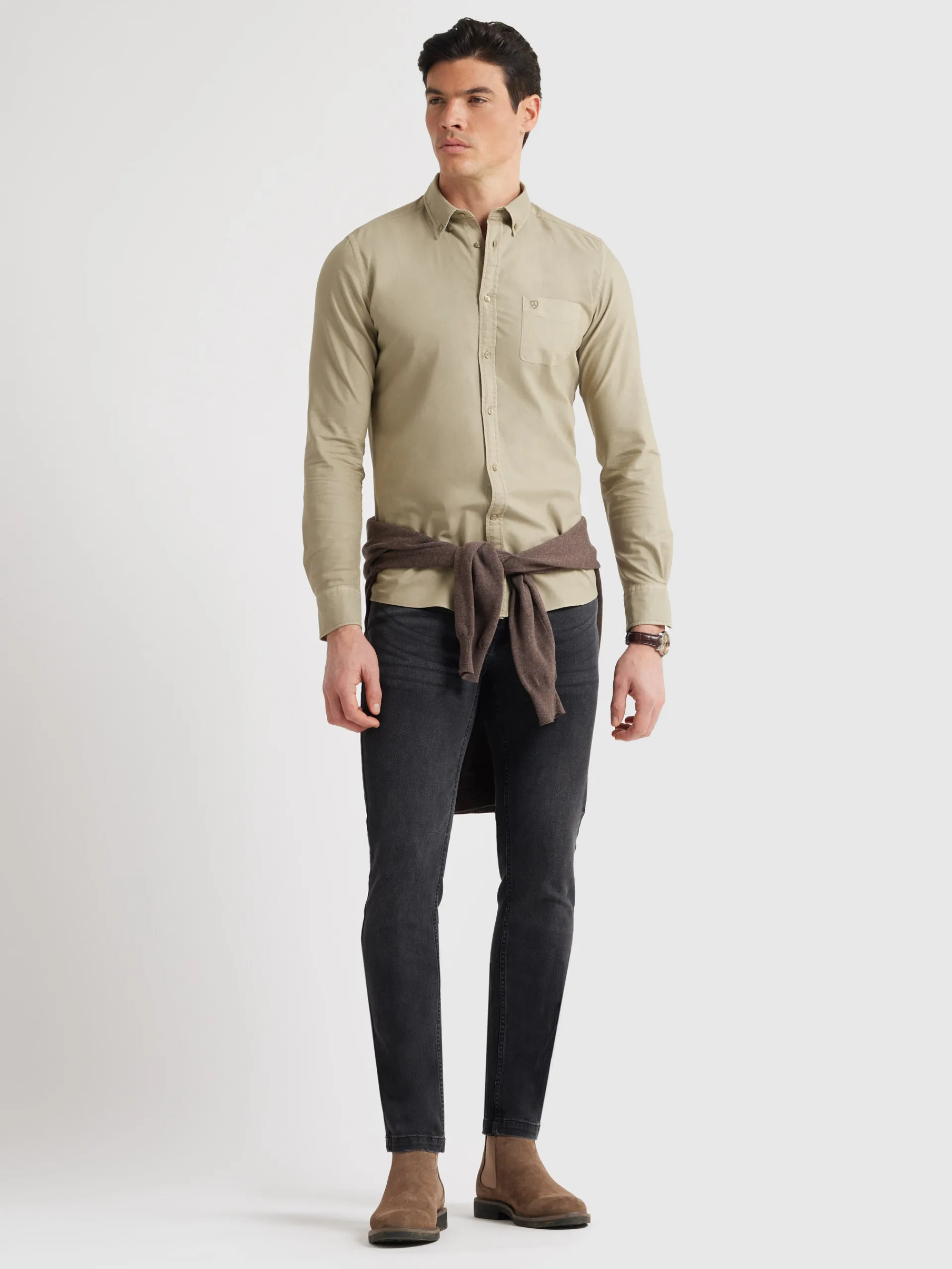 Oxford-Alvaro Moreno CAMISA OXFORD POCKET DYE Verde