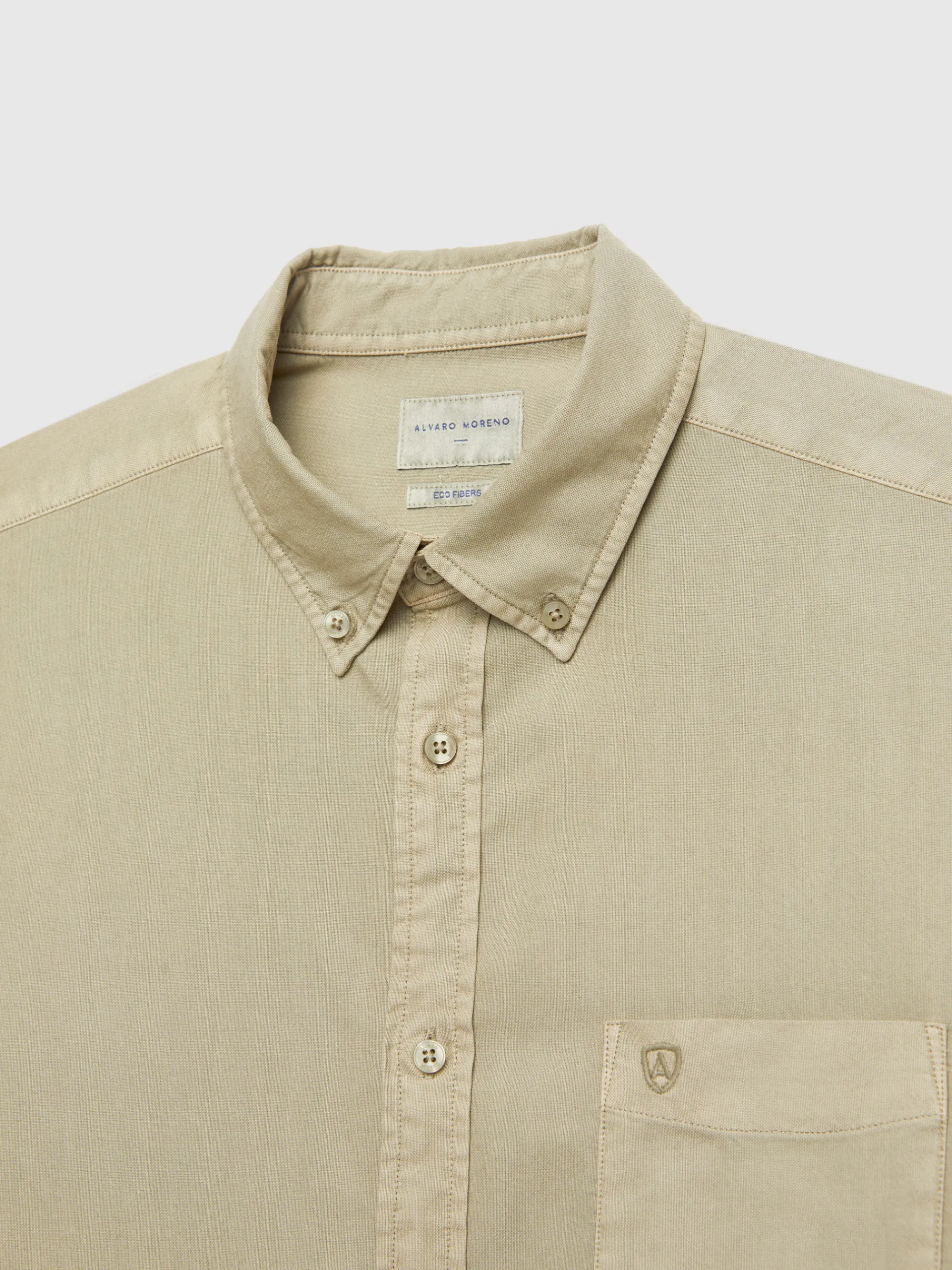 Oxford-Alvaro Moreno CAMISA OXFORD POCKET DYE Verde
