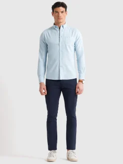 Oxford-Alvaro Moreno CAMISA OXFORD POCKET DYE Celeste