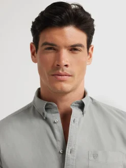 Oxford-Alvaro Moreno CAMISA OXFORD POCKET DYE Gris