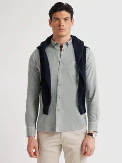 Oxford-Alvaro Moreno CAMISA OXFORD POCKET DYE Gris