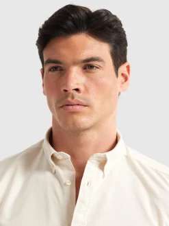 Oxford-Alvaro Moreno CAMISA OXFORD POCKET DYE Crudo