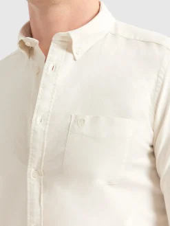 Oxford-Alvaro Moreno CAMISA OXFORD POCKET DYE Crudo