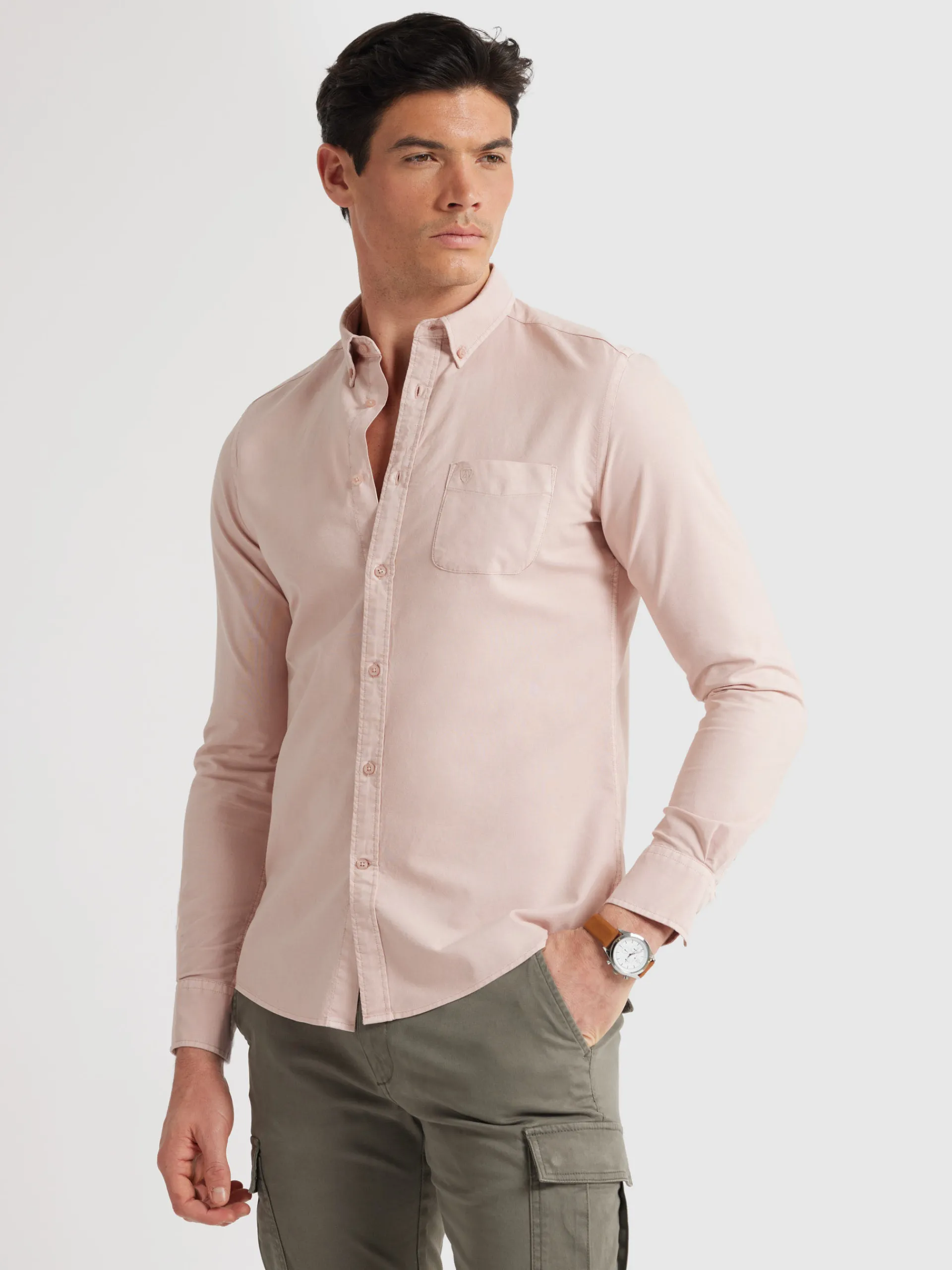 Oxford-Alvaro Moreno CAMISA OXFORD POCKET DYE Rosa