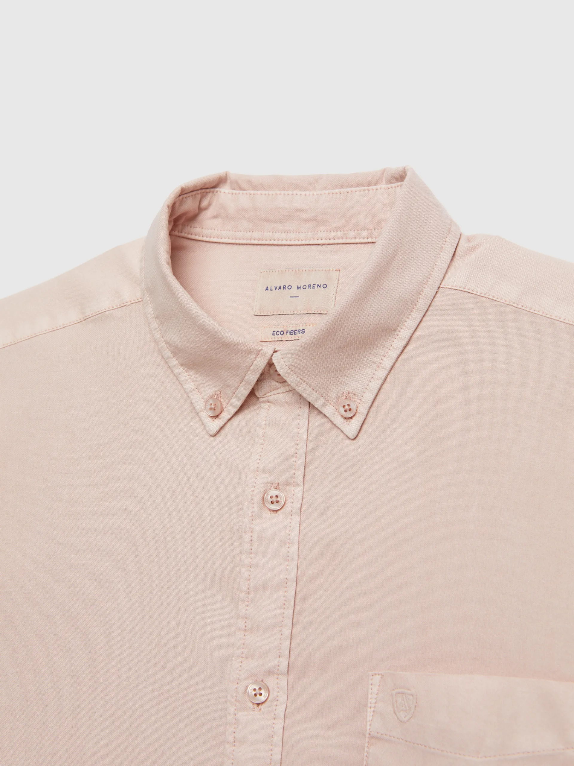 Oxford-Alvaro Moreno CAMISA OXFORD POCKET DYE Rosa