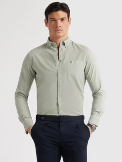 Oxford-Alvaro Moreno CAMISA OXFORD POCKET DYE Verde