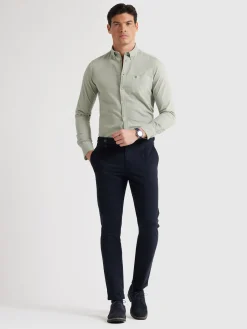 Oxford-Alvaro Moreno CAMISA OXFORD POCKET DYE Verde