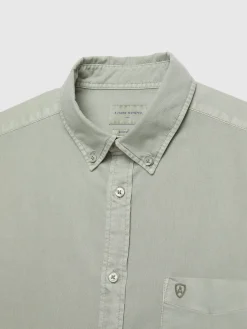 Oxford-Alvaro Moreno CAMISA OXFORD POCKET DYE Verde