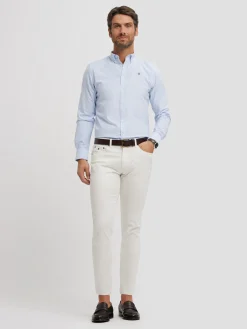 Oxford-Alvaro Moreno CAMISA OXFORD RAYAS BASIC Celeste