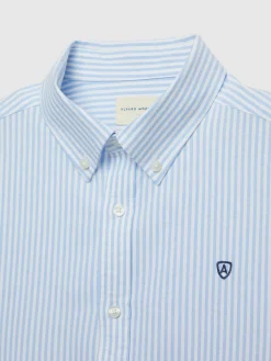 Oxford-Alvaro Moreno CAMISA OXFORD RAYAS BASIC Celeste