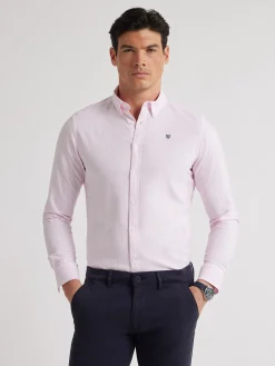 Oxford-Alvaro Moreno CAMISA OXFORD RAYAS BASIC Rosa