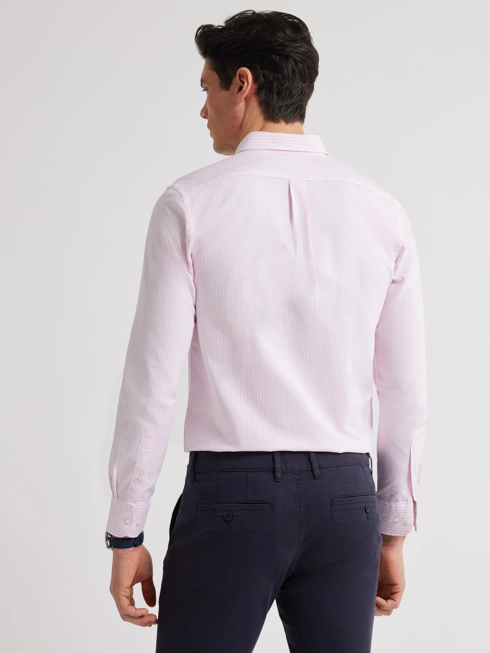 Oxford-Alvaro Moreno CAMISA OXFORD RAYAS BASIC Rosa