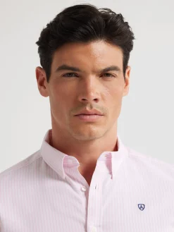 Oxford-Alvaro Moreno CAMISA OXFORD RAYAS BASIC Rosa